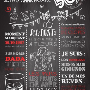 Affiche Panneaux Chalkboard Souvenir Anniversaire Adulte 3 Etsy Affiche Panneaux Chalkboard Souvenir Anniversaire Adulte 3 Etsy