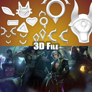 Yone Heartsteel Accessoires League of Legends STL-bestanden