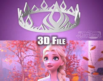 Elsa Couronne Frozen Fichier STL