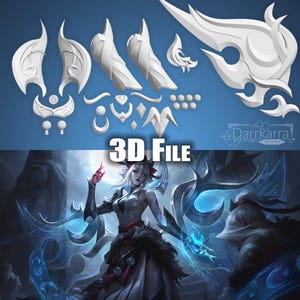 Morgana Snow Moon Accessories League of Legends STL Files
