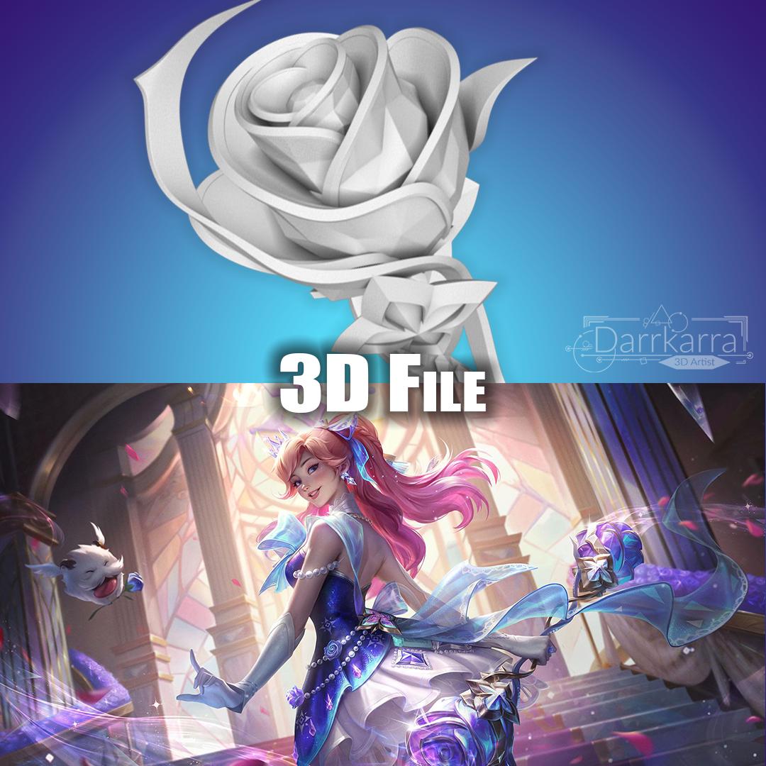 Lux Prestige Select Crystal Rose League of Legends Wild Rift STL File