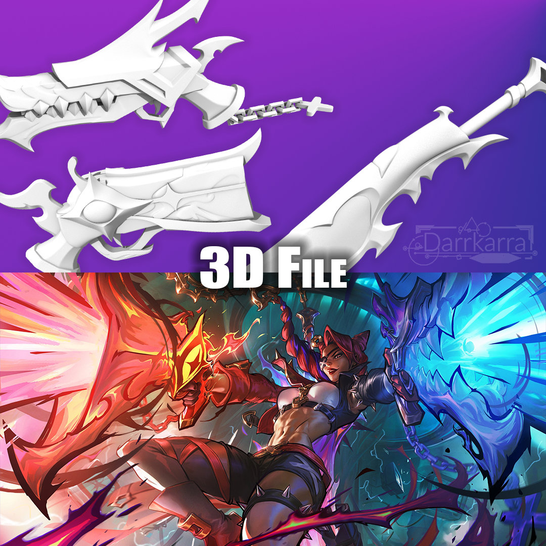 Samira Soul Fighter League of Legends STL File