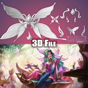 Accessories Seraphine Faerie Court League of Legends STL Files