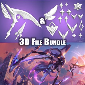 Star Guardian Akali League of Legends Prop + Accessories STL Files