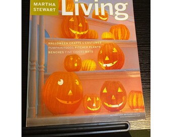 Martha Stewart Living Magazine #95 October 2001 Halloween Craft Costumes Pumpkin