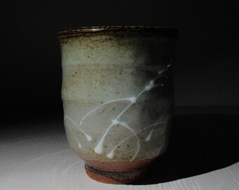 Hideo Torasawa (1935-2022), Hanno ware "Wheat pattern" Yunomi tea cup. Japanese ceramics / PottryCollection