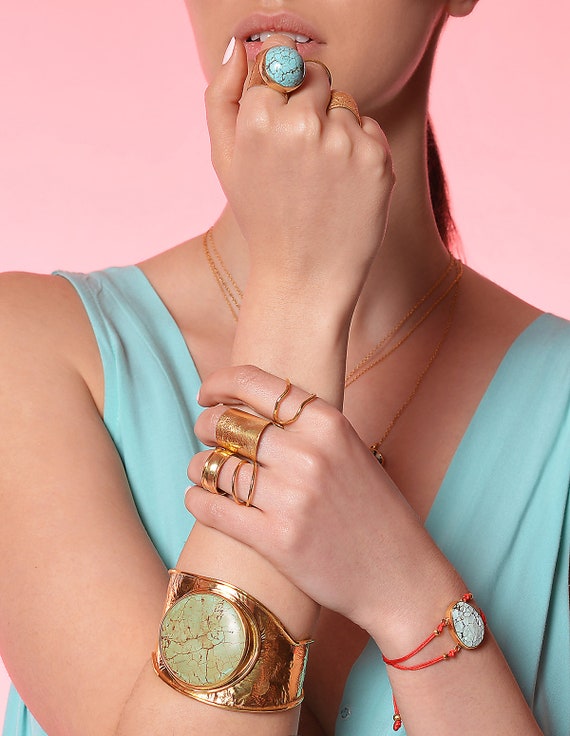 Coral Cord Bracelet Gold Mother/'s Day Gift for Mom Sister Aunt Natural Red Coral Bezel Silver Stacking Bracelet Boho Statement Jewelry
