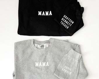 Mama Personalized Neutral Crewneck Sweatshirt