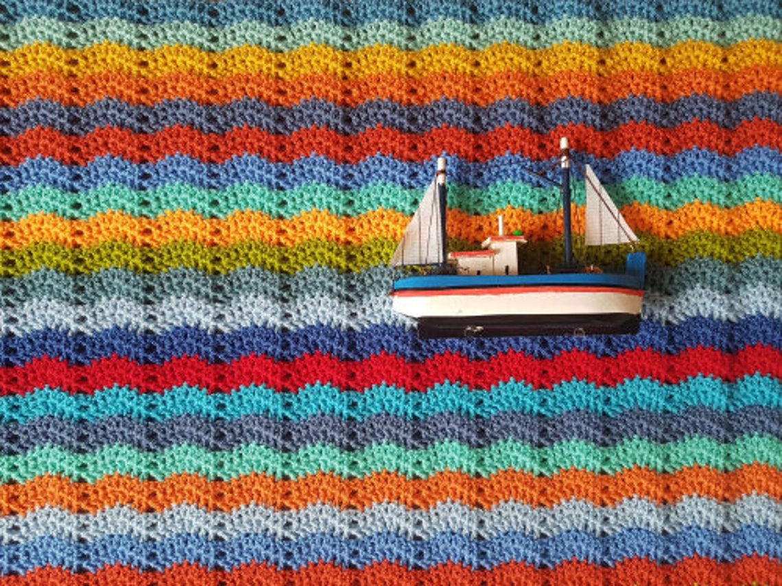 Harbour Crochet Blanket Yarn Kit by Attic 24 Etsy UK