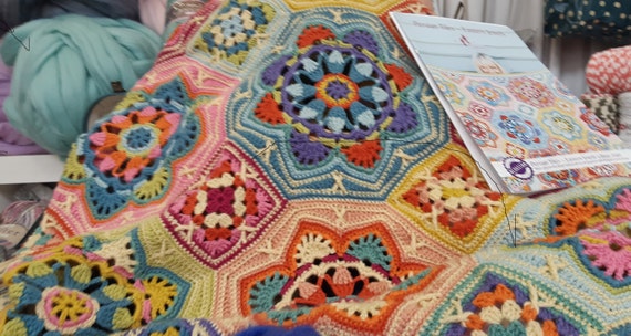 Persian Tiles, Eastern Jewels Complete Crochet Blanket Kit