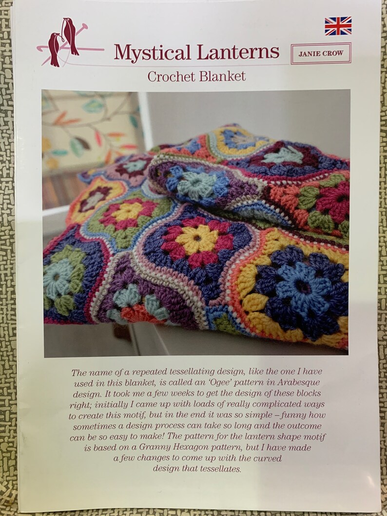 Mystical Lanterns Crochet Blanket Pattern by Janie Crow Etsy UK