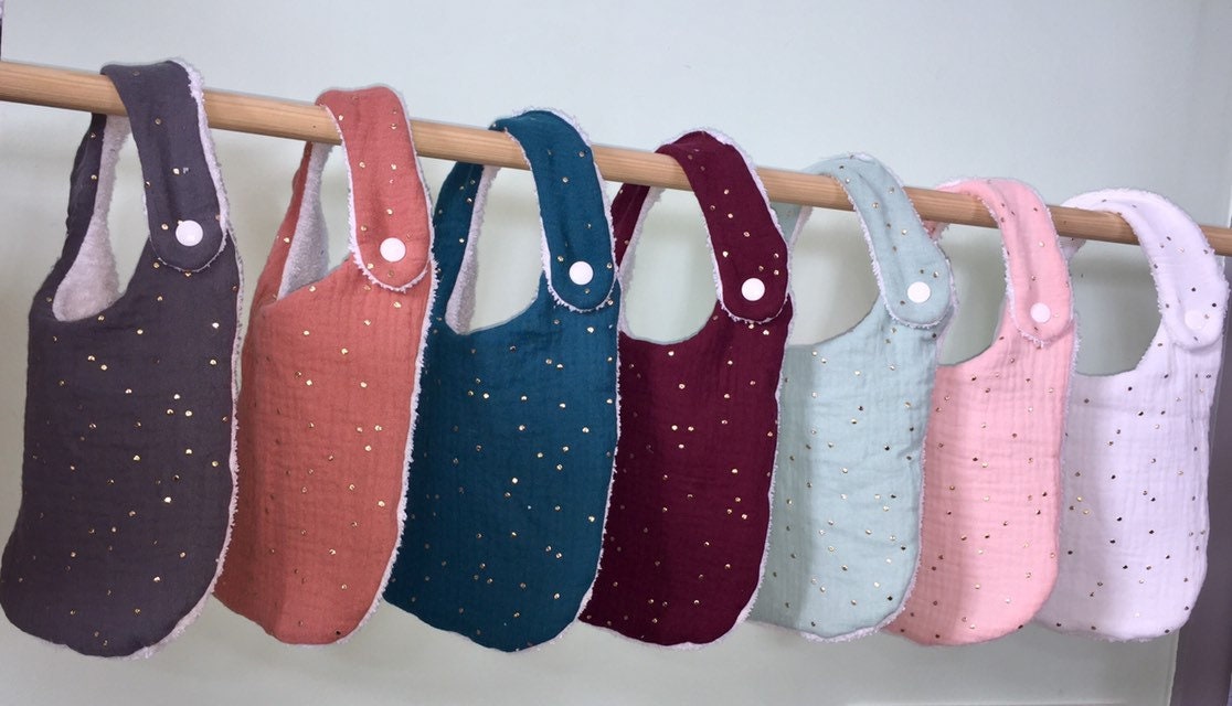 Cotton Double Gauze Bib At The Unit Etsy