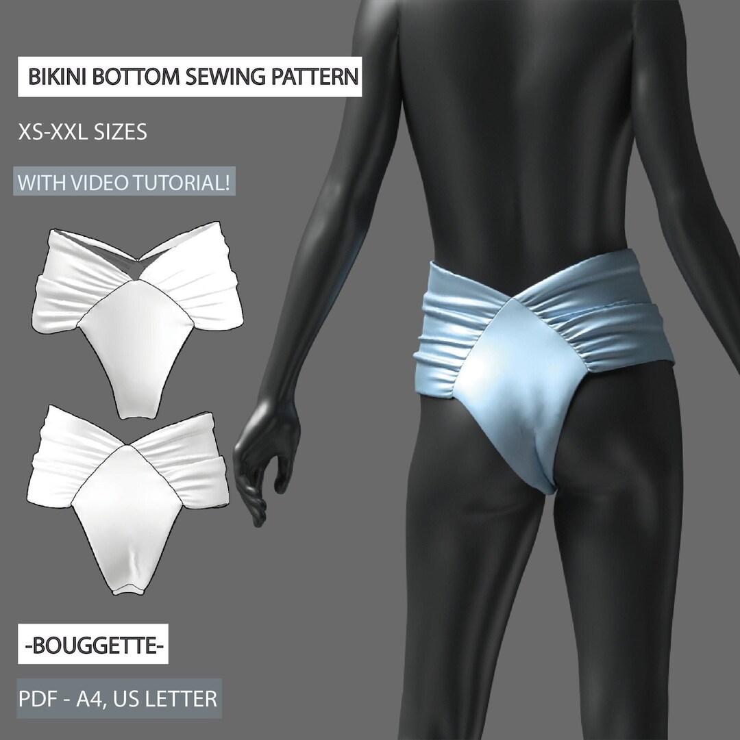 Swimwear Sewing Pattern With Video Tutorial Reversible Brazilian swimwear-sewing-pattern-with-video-tutorial-reversible-brazilian