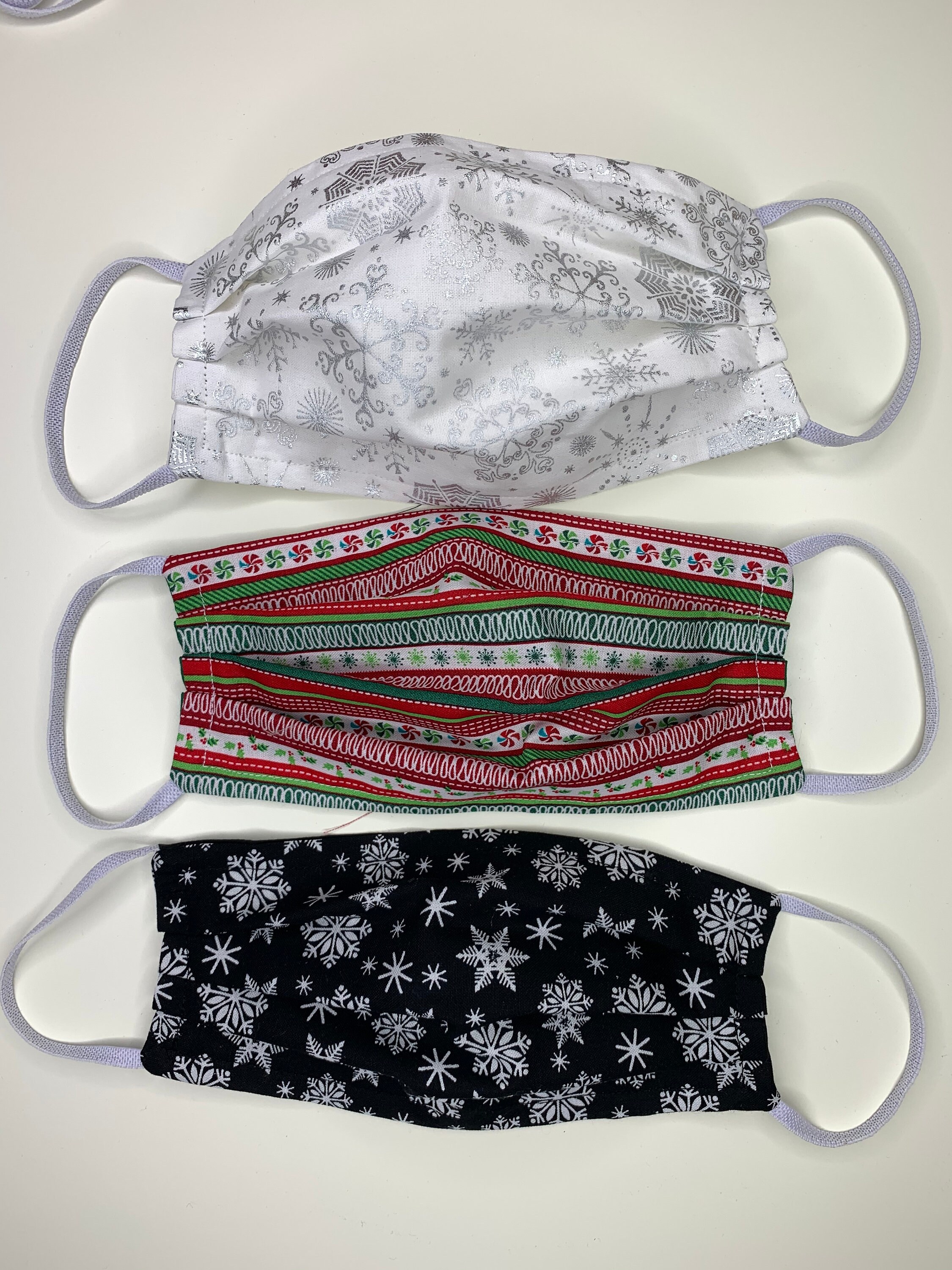 Christmas and Holiday Face Masks Pleated Face Masks Etsy UK