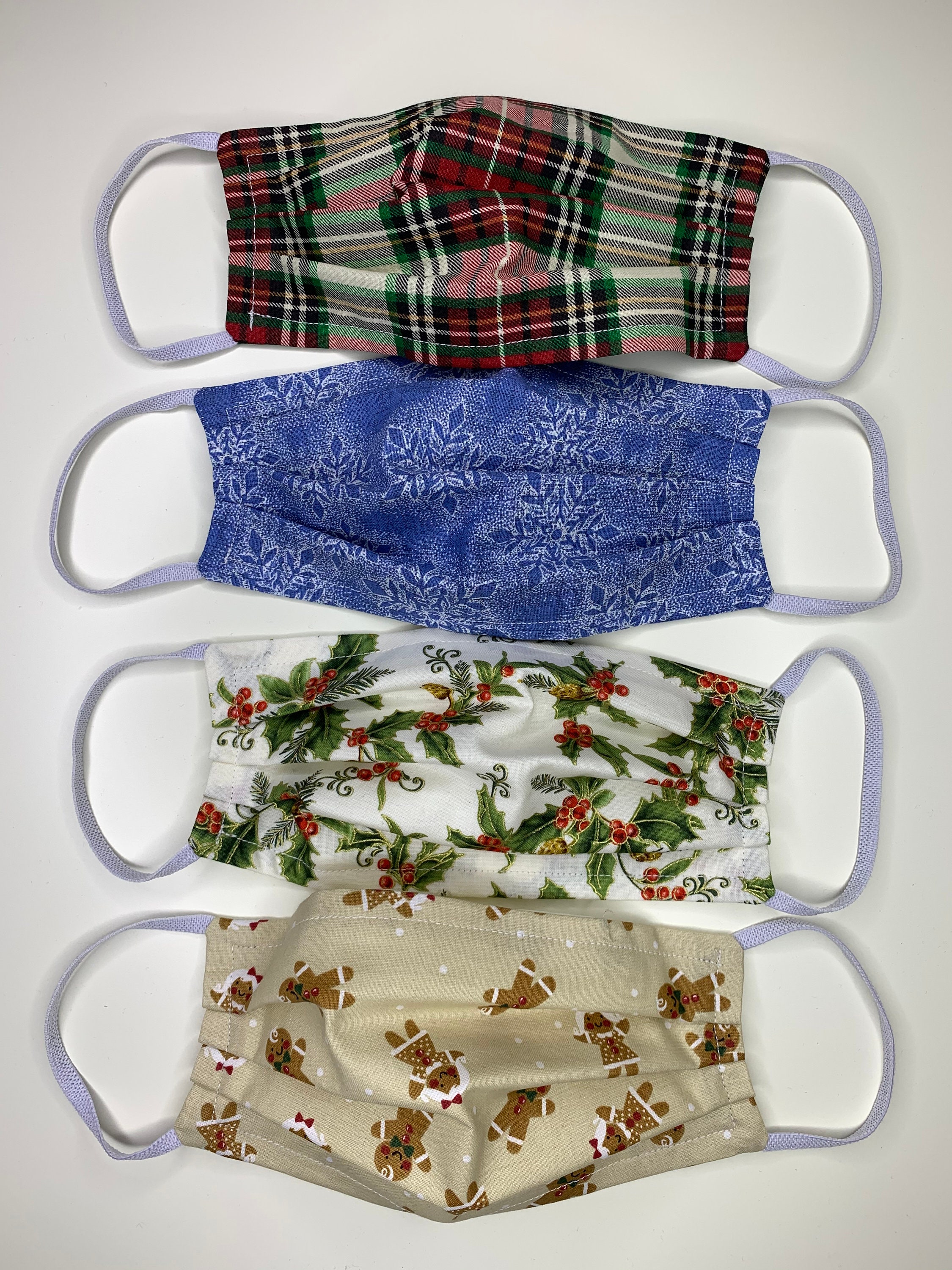 Christmas and Holiday Face Masks Pleated Face Masks Etsy UK