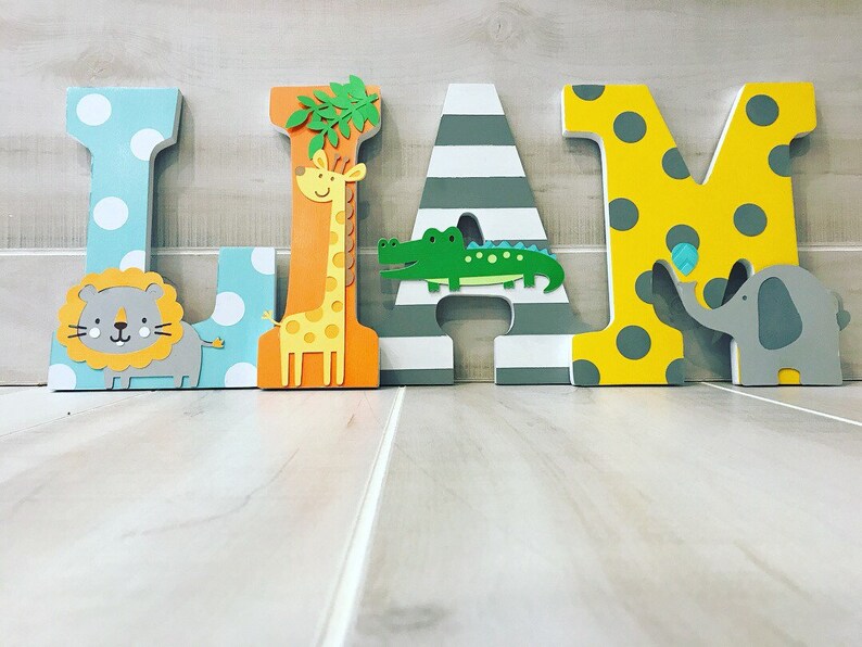 nice safari animals with colorful letter free premium vector download