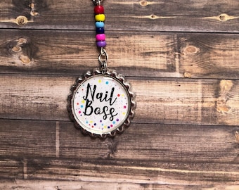 Nail Boss Key Chain for Direct Sales Independent Nail Stylist Business Supplies