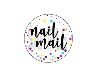 Sofortiger Download - Paket Aufkleber für Direktverkauf Unabhängiger Nagelstylist - Drucken Sie zu Hause mit 1,5 Zoll rundem Etikett
