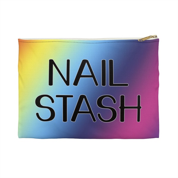 Nail Stash Accessory Pouch | Storage for Nail Polish Strips | Nail Stylist | Direct Sales | Marketing | Business Branding