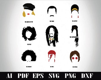Freddie Mercury Svg Etsy