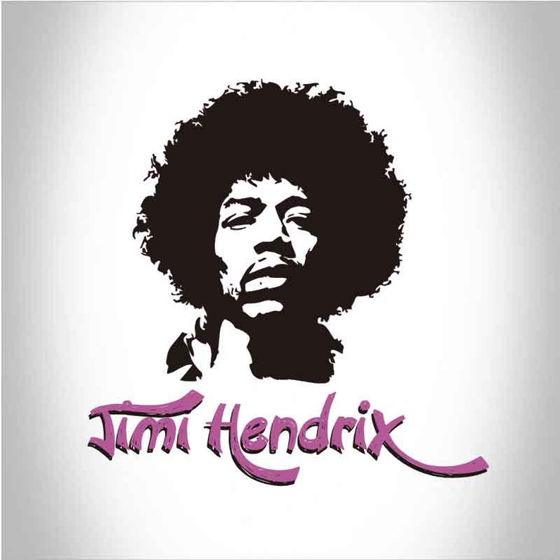 Jimi Hendrix SILHOUETTE Stencil Etsy jimi-hendrix-silhouette-stencil-etsy