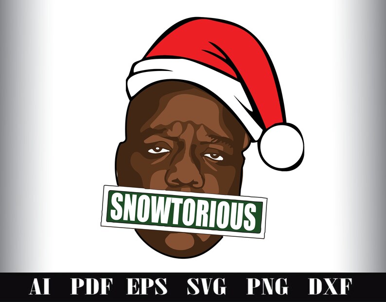 Biggie Smalls Christmas SVG Files for Cricut Packnotorious Etsy