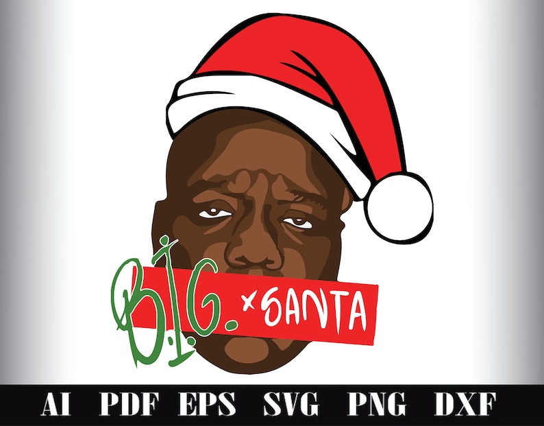 Biggie Smalls Christmas SVG Files for Cricut Packnotorious Etsy