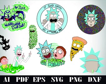 Download Rick morty svg | Etsy