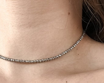 Strass Choker Halskette Silber – Mit CZ-Steinen & Adjustable – Stylischer Schmuck Für Frauen & Mädchen!