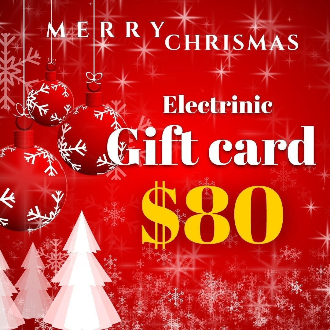 80 USD Gift E Card for Danielbarzilai Etsy Shop, Coupon Codes Gift for