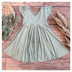 Twirl dress | Summer dress | Little girl | Toddler girl | girls dress | Spin dress | Twirling | Princess | mom and me | floral ribbed