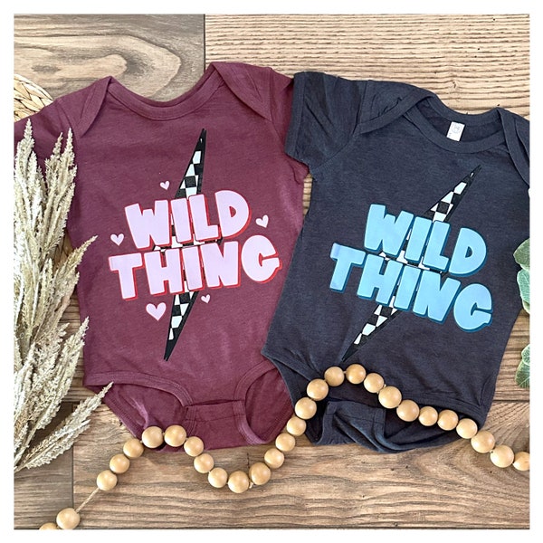 Wild thing | graphic tee | boho | summer | kids t-shirt | matching shirts | super soft tee | maroon | navy blue