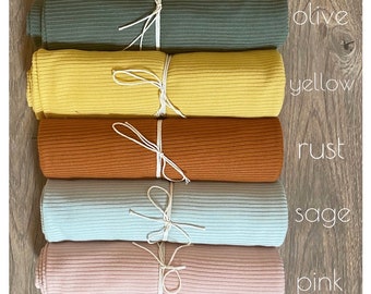 Baby blanket- Baby swaddle- Swaddle set- Soft rib knit blanket- soft baby blanket- Hospital set