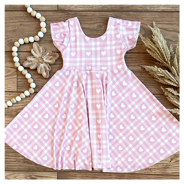 Twirl dress | Spin dress | Summer dress | little girl dress | Toddler girl dress | Valentines | Hearts