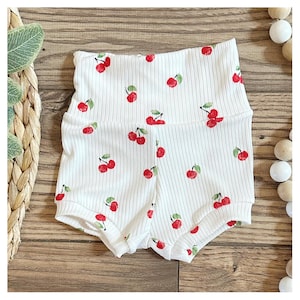 Shorts | bummies | shorties | boho | summer clothing | spring clothing | Toddler outfits | Kid clothing | Handmade | cherries