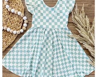 Twirl dress | Summer dress | Little girl | Toddler girl | girls dress | Spin dress | Twirling | Princess | mom and me | floral ribbed
