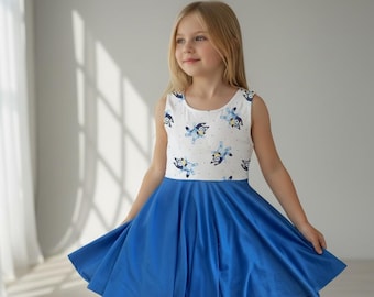 Handmade Twirl Dress | Soft Knit Full Circle Skirt