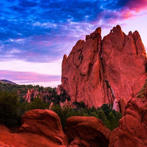 Cotton Candy Sky Garden of the Gods image 1