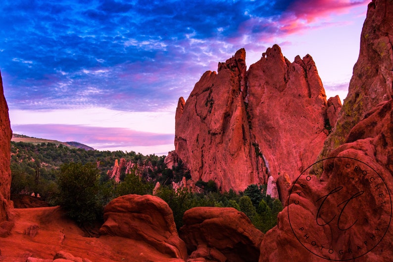 Cotton Candy Sky Garden of the Gods image 1