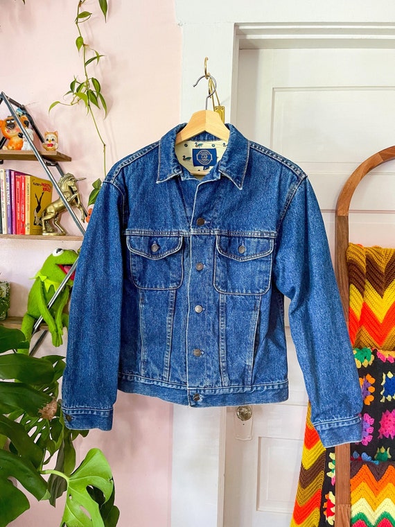 Vntg 90s Y2K GAP XS Lined Denim Jacket