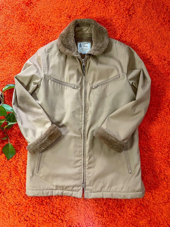 vntg LONDON FOG sherpa lined jacket size 11/12 70s