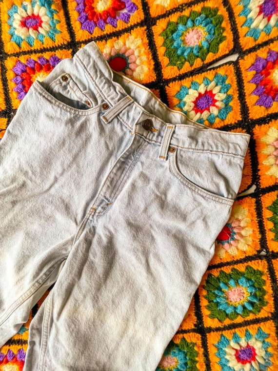 Levi Jeans Light Wash Bleached 80s 90s Vintage 51… - image 6