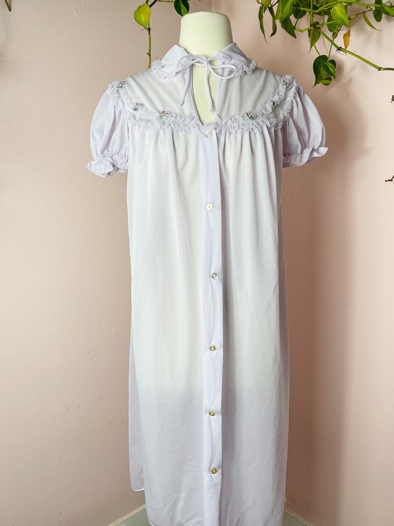 60s 70s Light Lilac Purple Nightgown Womens Mediu… - image 2