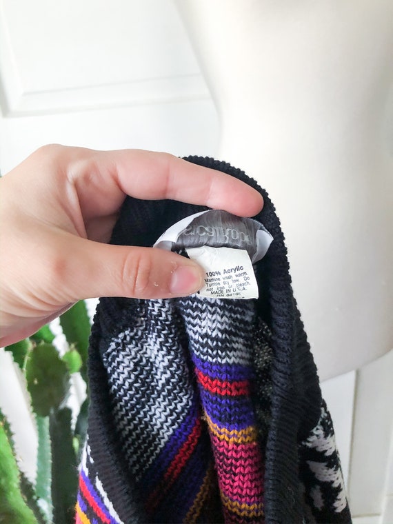 Vintage Jessica Roberts Acrylic Sweater: Multicol… - image 9