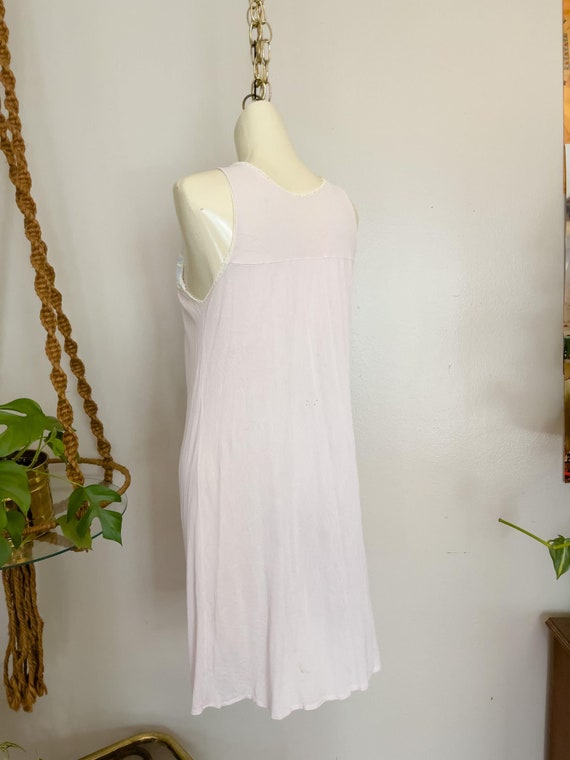 70s Vintage Two (2) Piece Nightgown Set Light Pur… - image 4