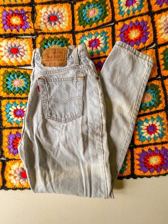 Levi Jeans Light Wash Bleached 80s 90s Vintage 51… - image 1