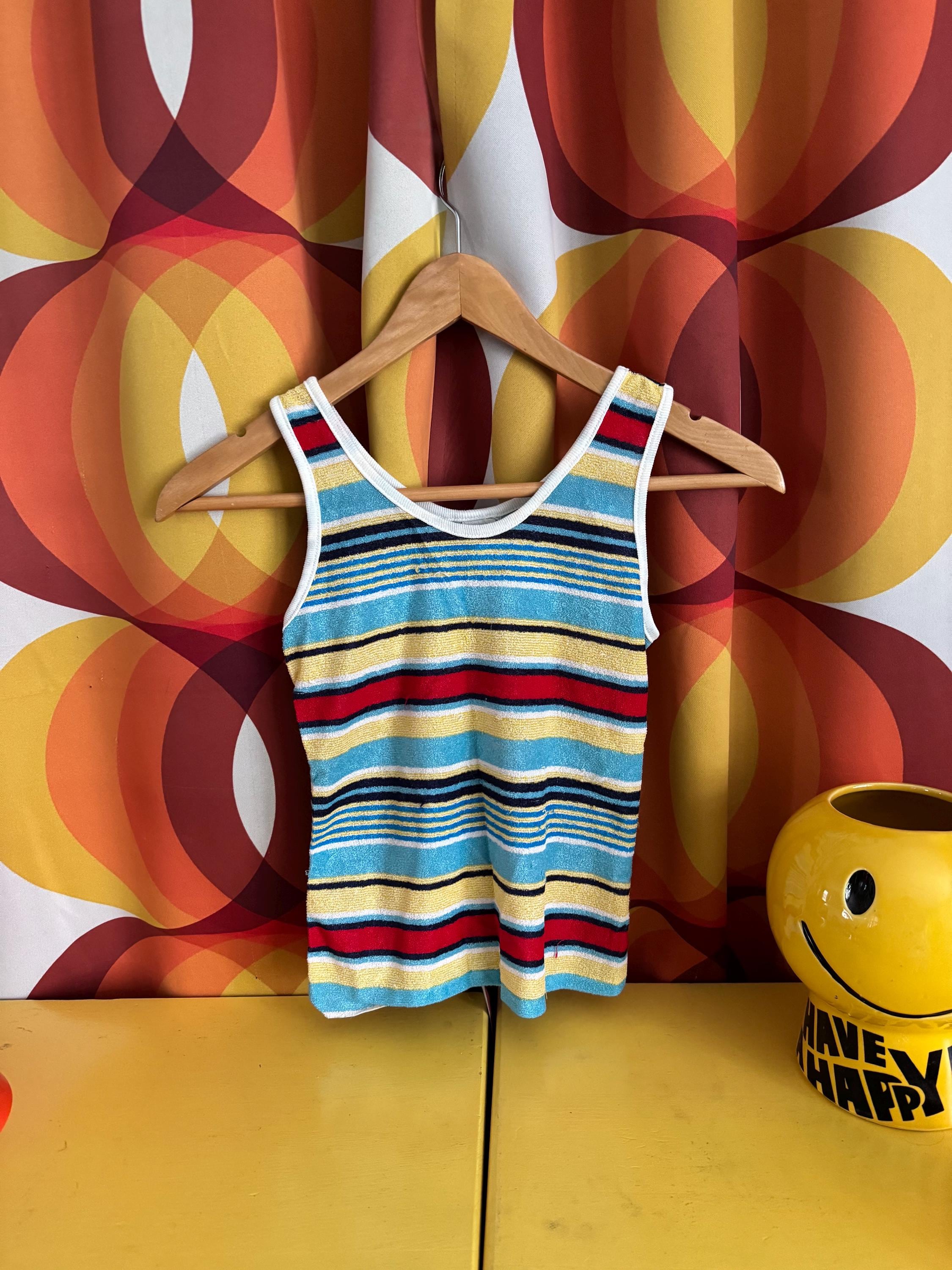 90s Striped Tank Top - Etsy