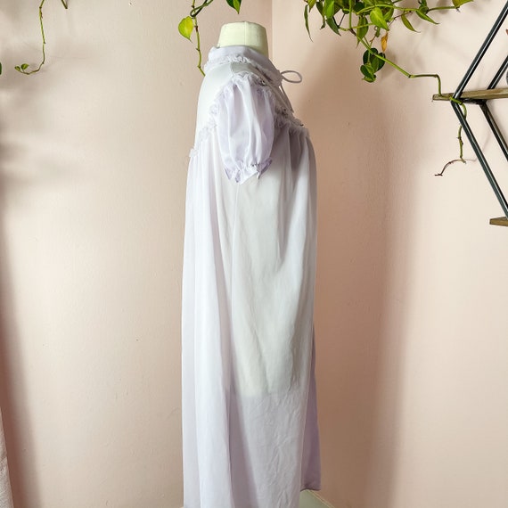 60s 70s Light Lilac Purple Nightgown Womens Mediu… - image 9