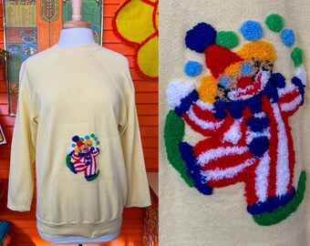 Vintage clown sweater hotsell
