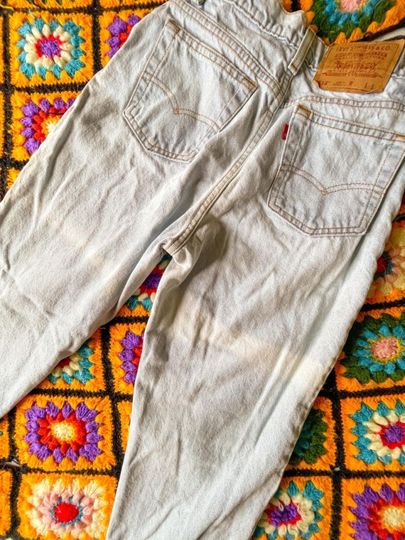 Levi Jeans Light Wash Bleached 80s 90s Vintage 51… - image 3